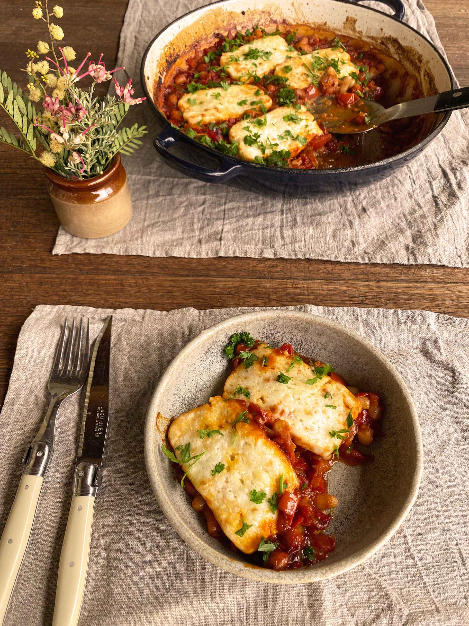 The Brightside: Mother's Day Recipe - Halloumi & Bean Shakshuka