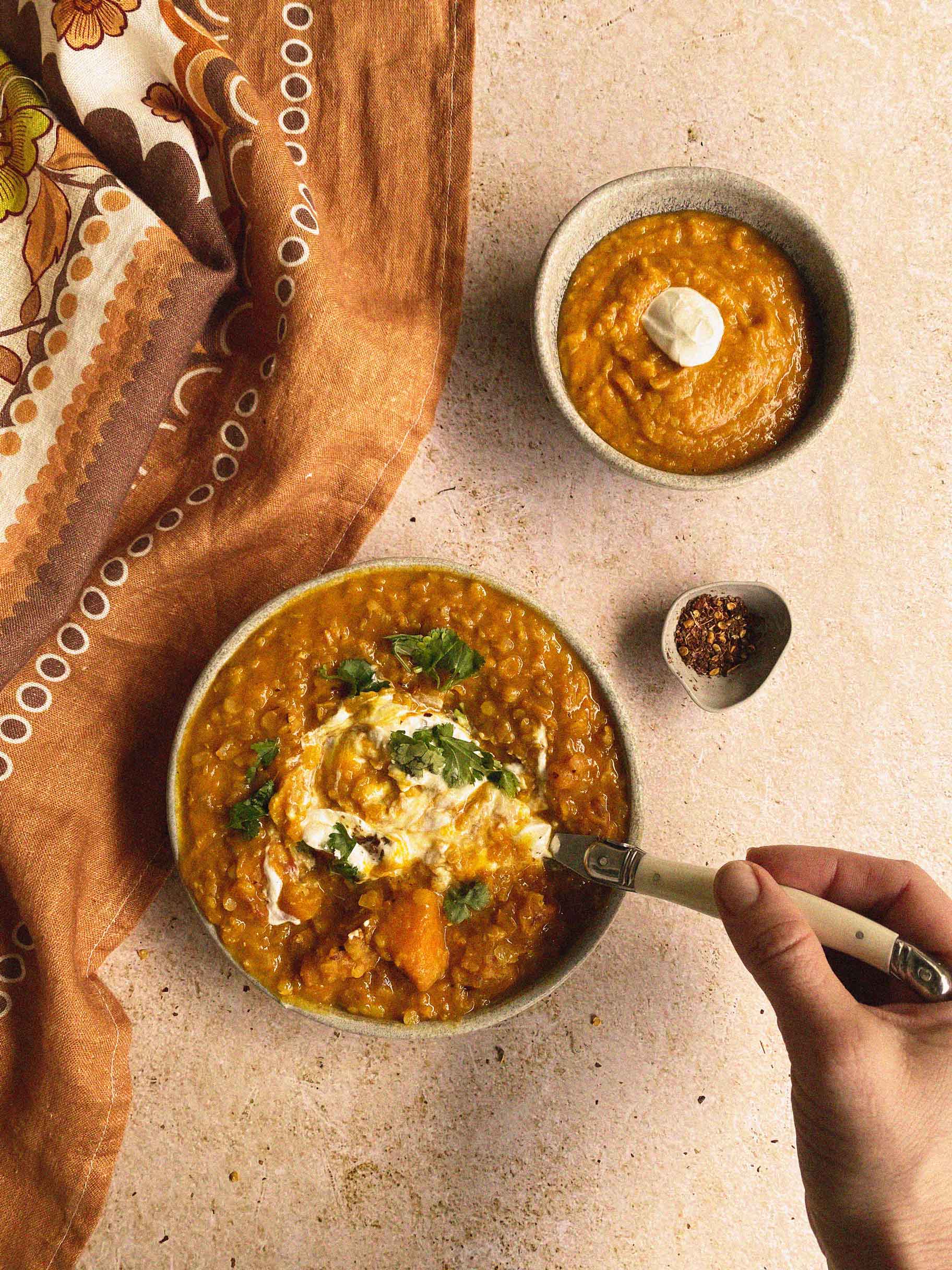 The Brightside: Pumpkin Miso Dahl From Nurture The Seed