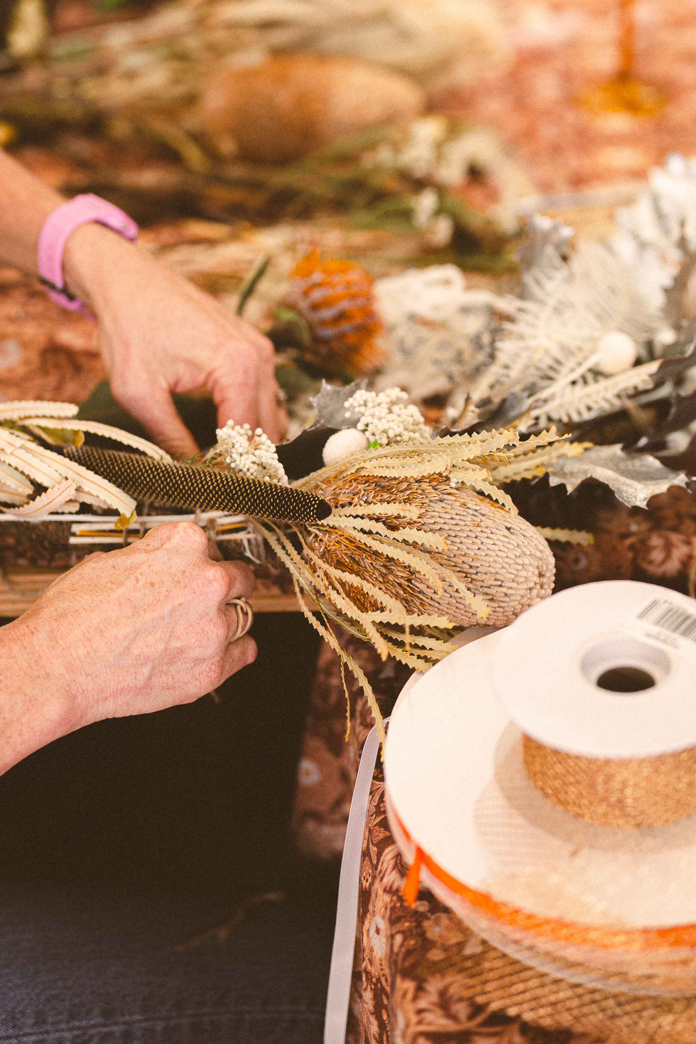 The Brightside: Make A Christmas Wreath With The Banabae Team & Anita From Pepe’s Garden
