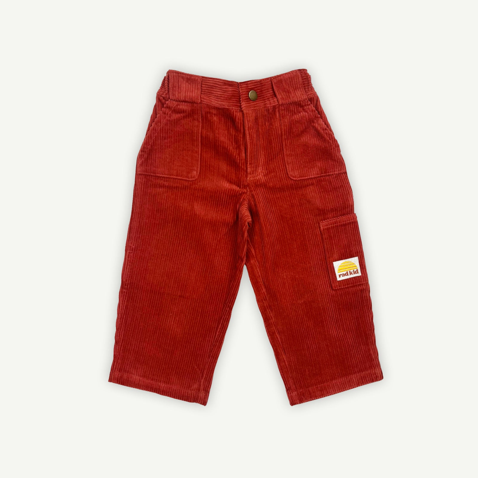 Corduroy Carpenter Multi Pocket Pant - Cherry