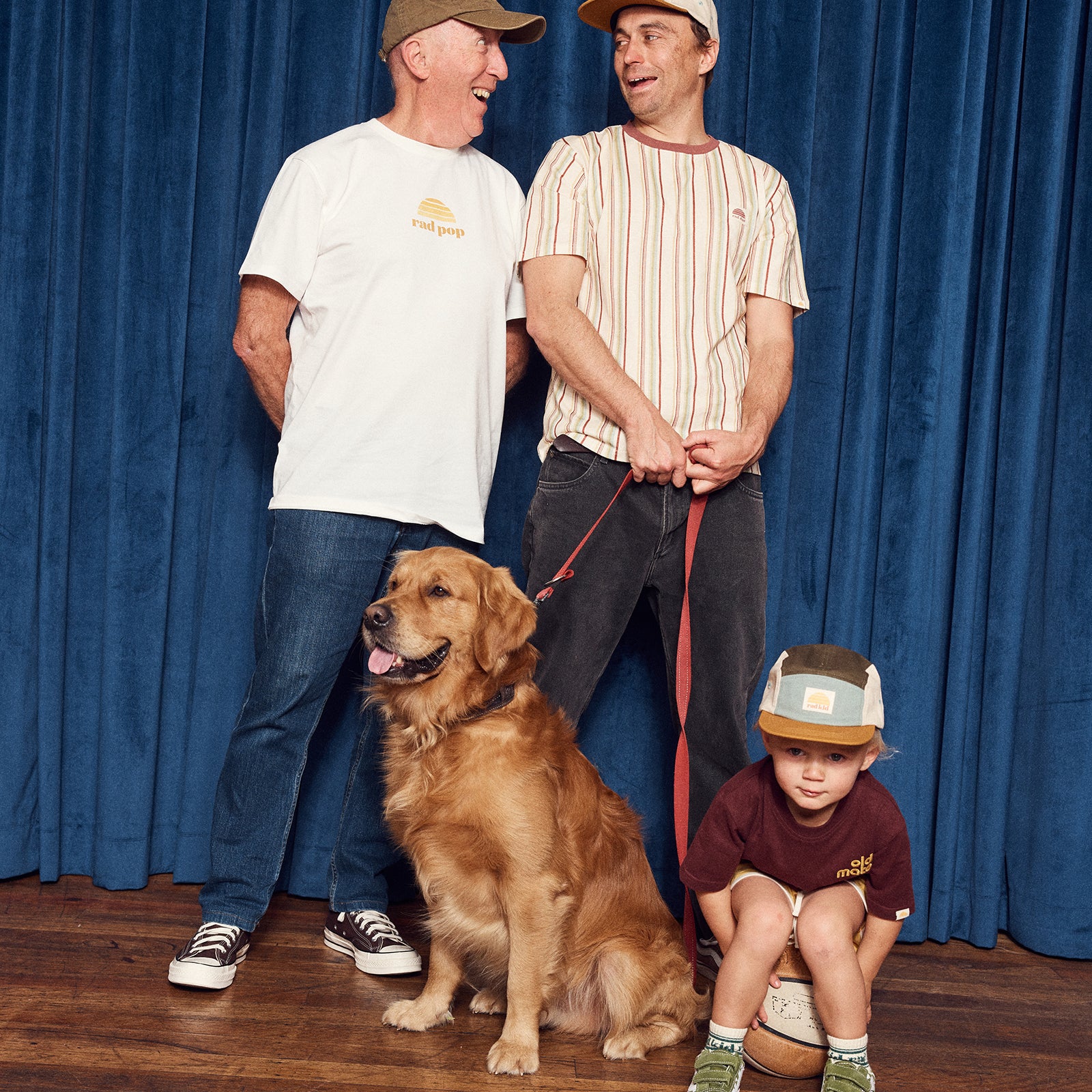 Rad Uncle and Rad Kid Spliced Khaki Five Panel Cap
