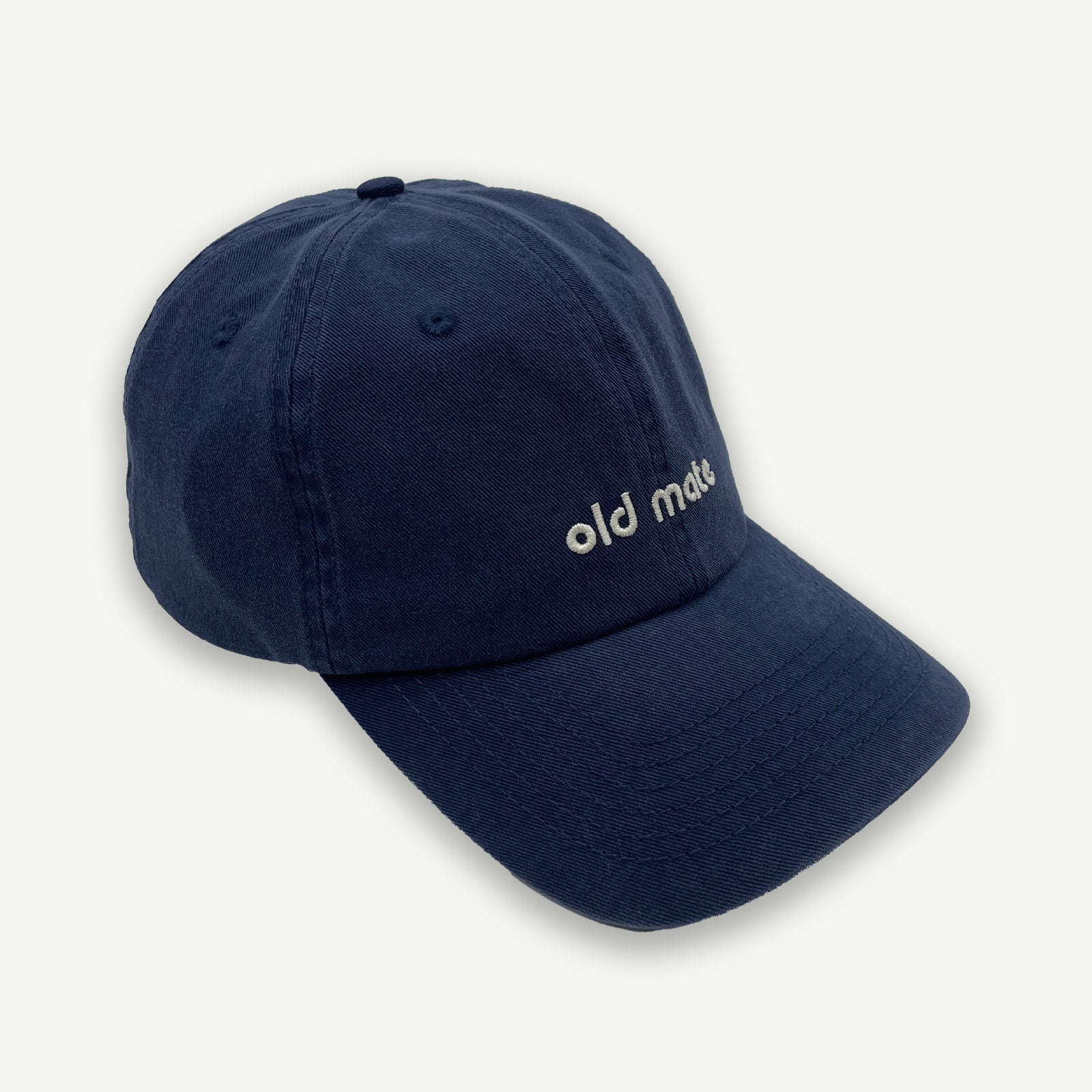 Old Mate Washed Baseball Cap- Navy
