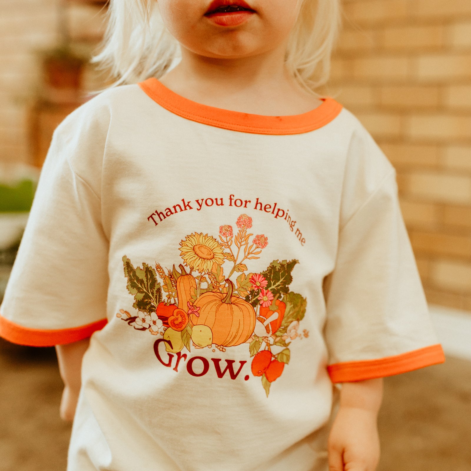 Thank you For Helping Me Grow Ringer Tee - Kids