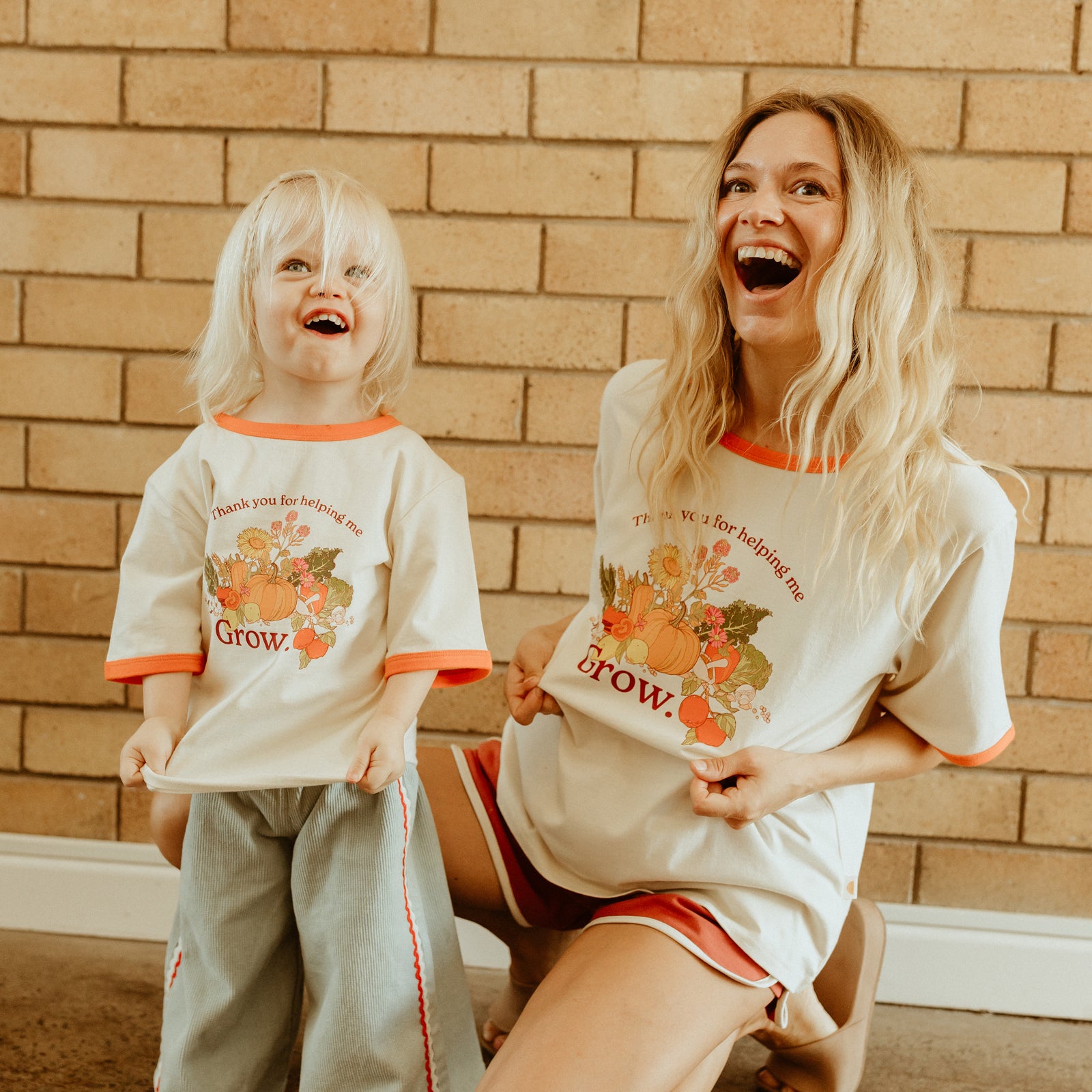 Thank you For Helping Me Grow Ringer Tee - Ladies