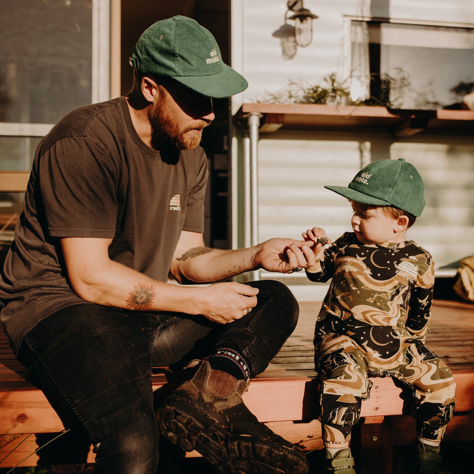 Old Mate Cord Cap Bundle - Moss