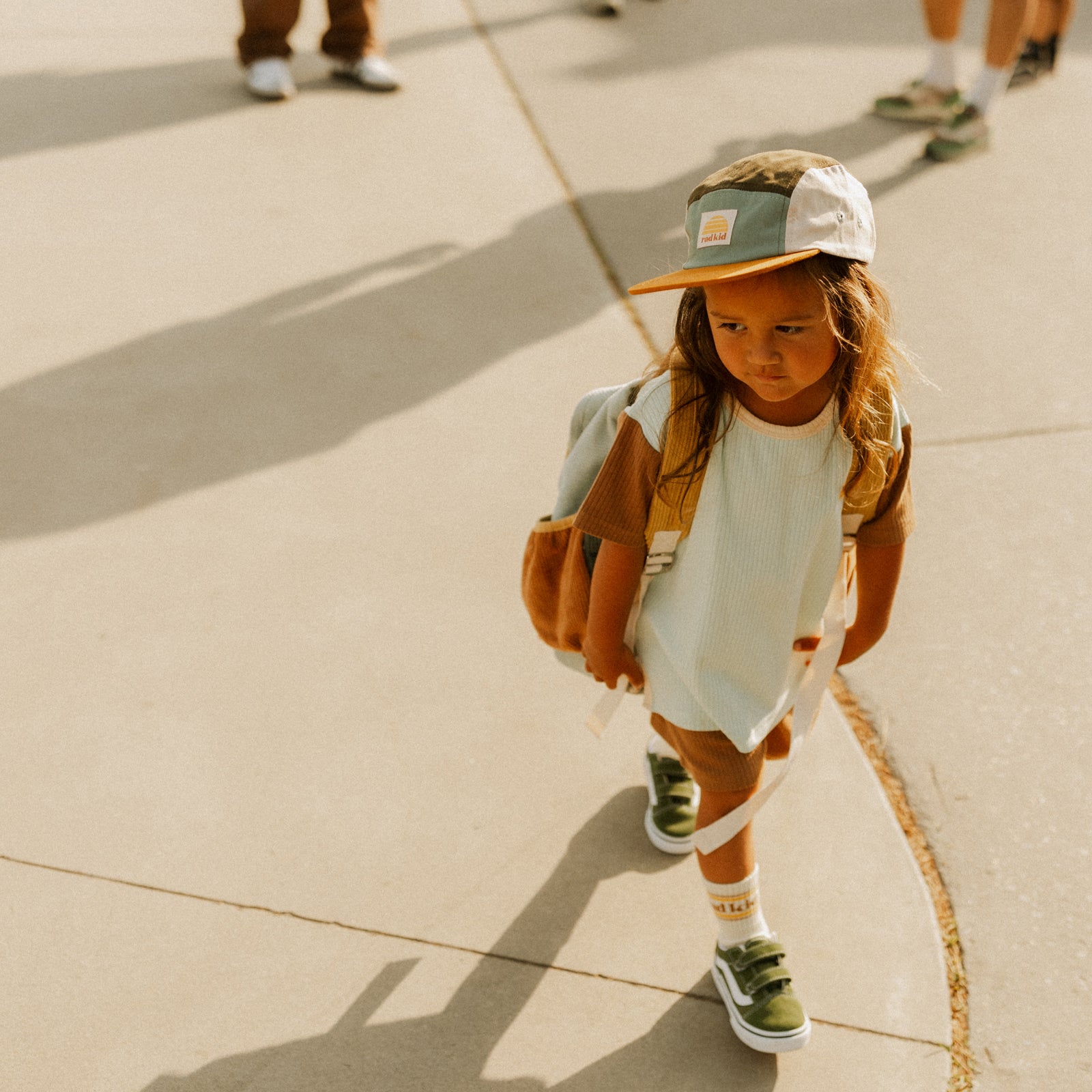Rad Kid Spliced 5 Panel Cap - Khaki