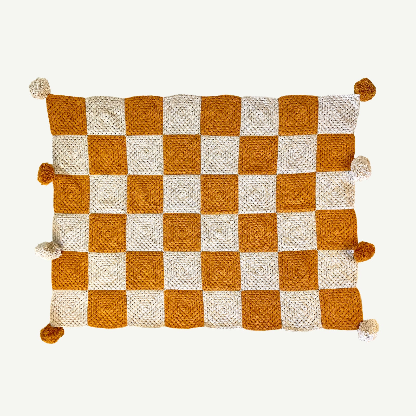 Checkers Cotton Crochet Blankie