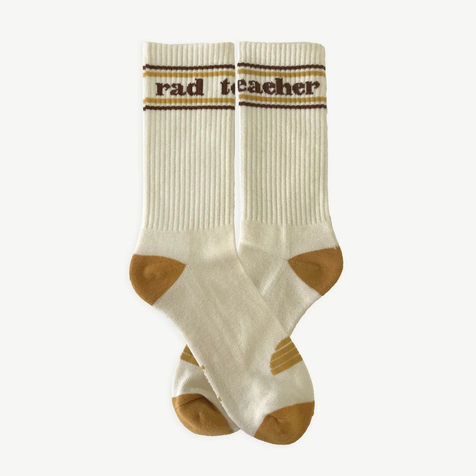 Rad Teacher Cord Cap and Sock Bundle - Choc