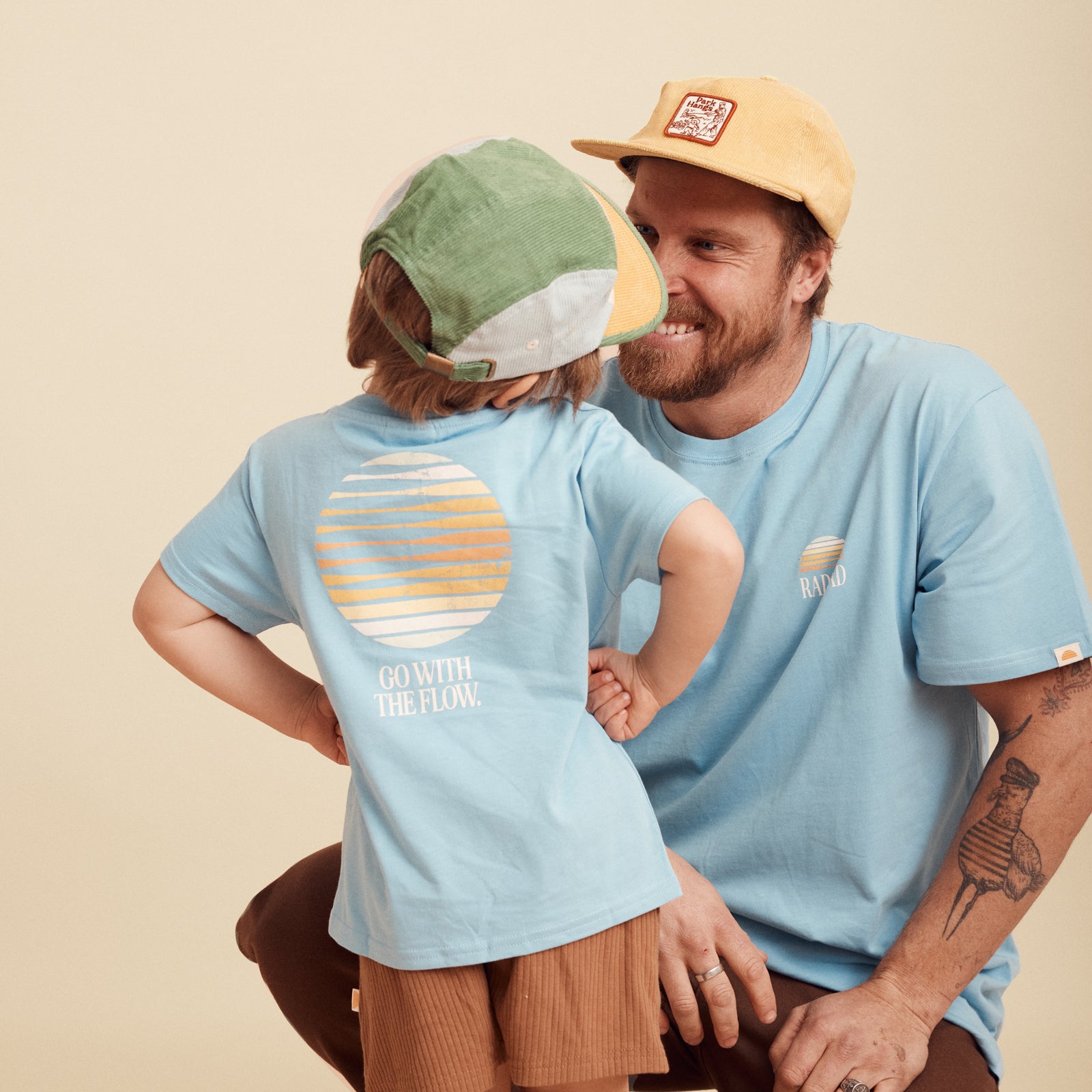 Rad Dad Organic Cotton Flow Tee - Blue