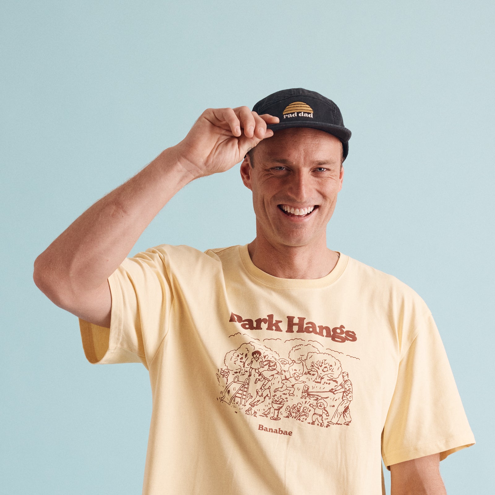 Rad Dad and Rad Kid Five Panel Cap Bundle - Washed Black