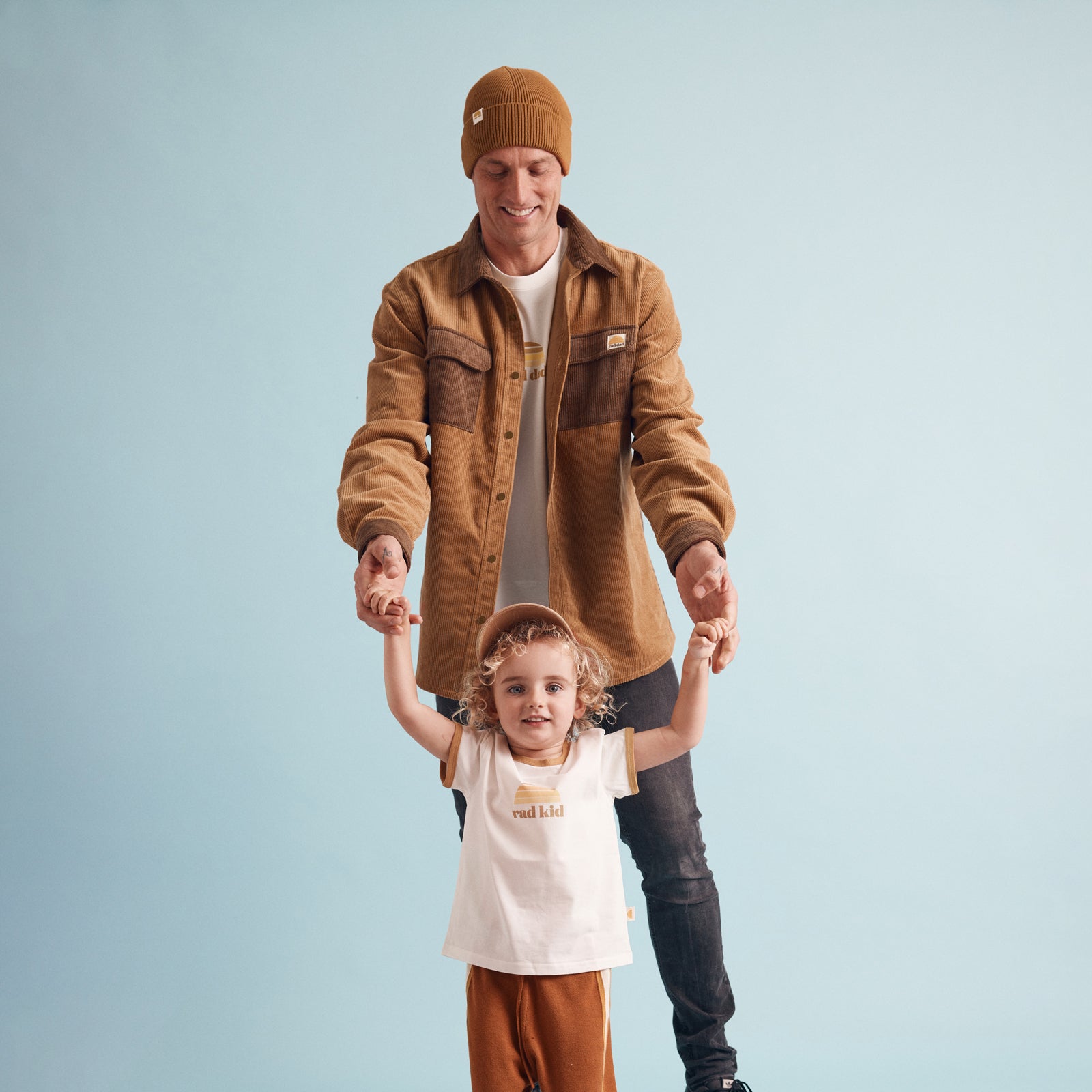 Rad Dad Organic Corduroy Spliced Shirt - Brown