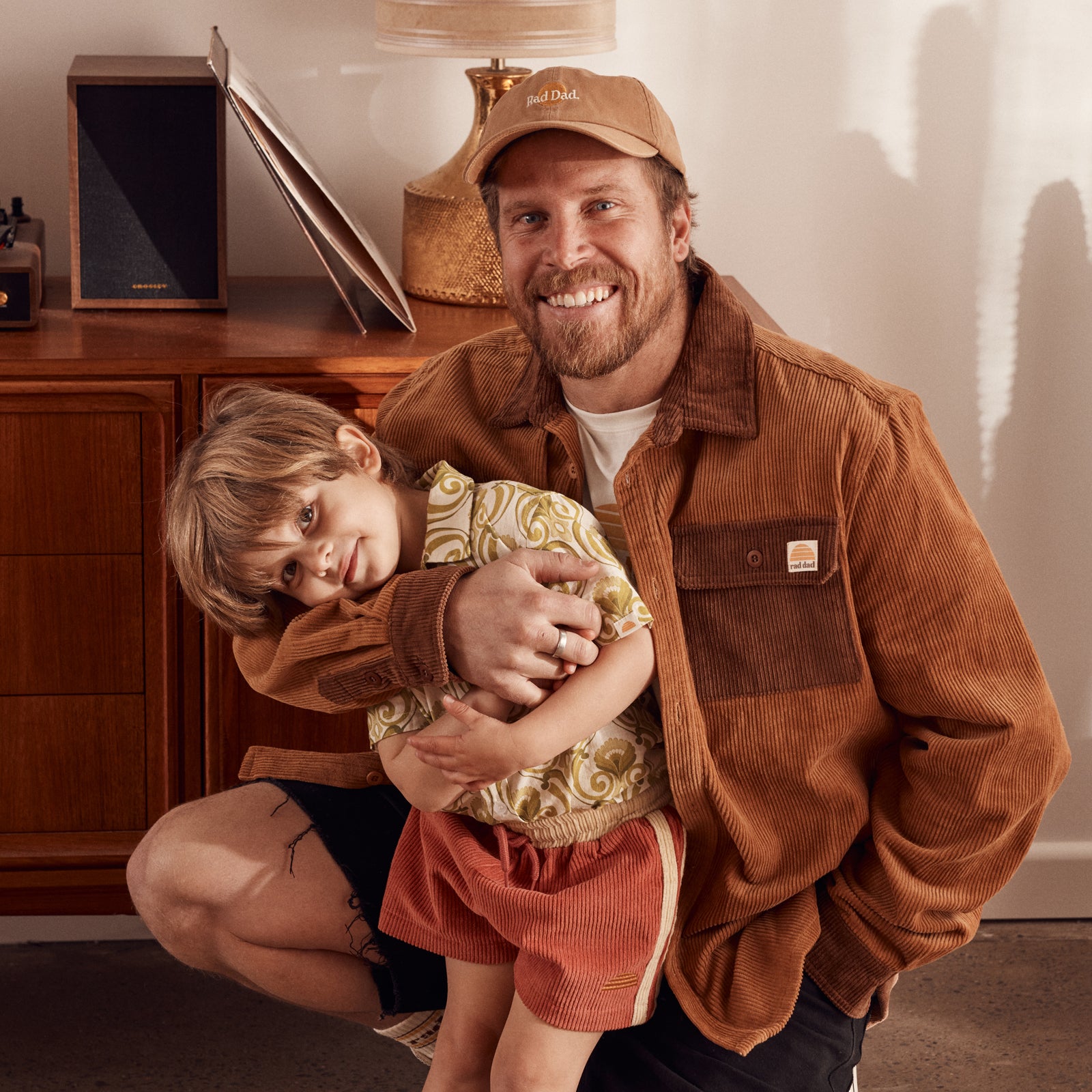 Rad Dad Organic Corduroy Spliced Shirt - Brown