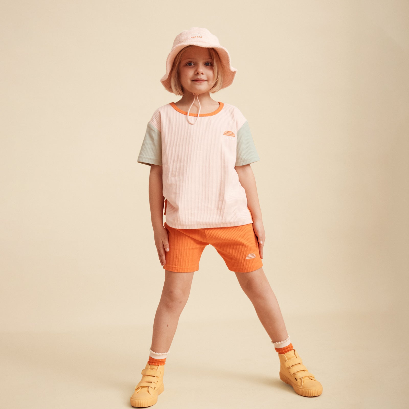 Rad Kid Twinset and Bucket Hat - Hibiscus