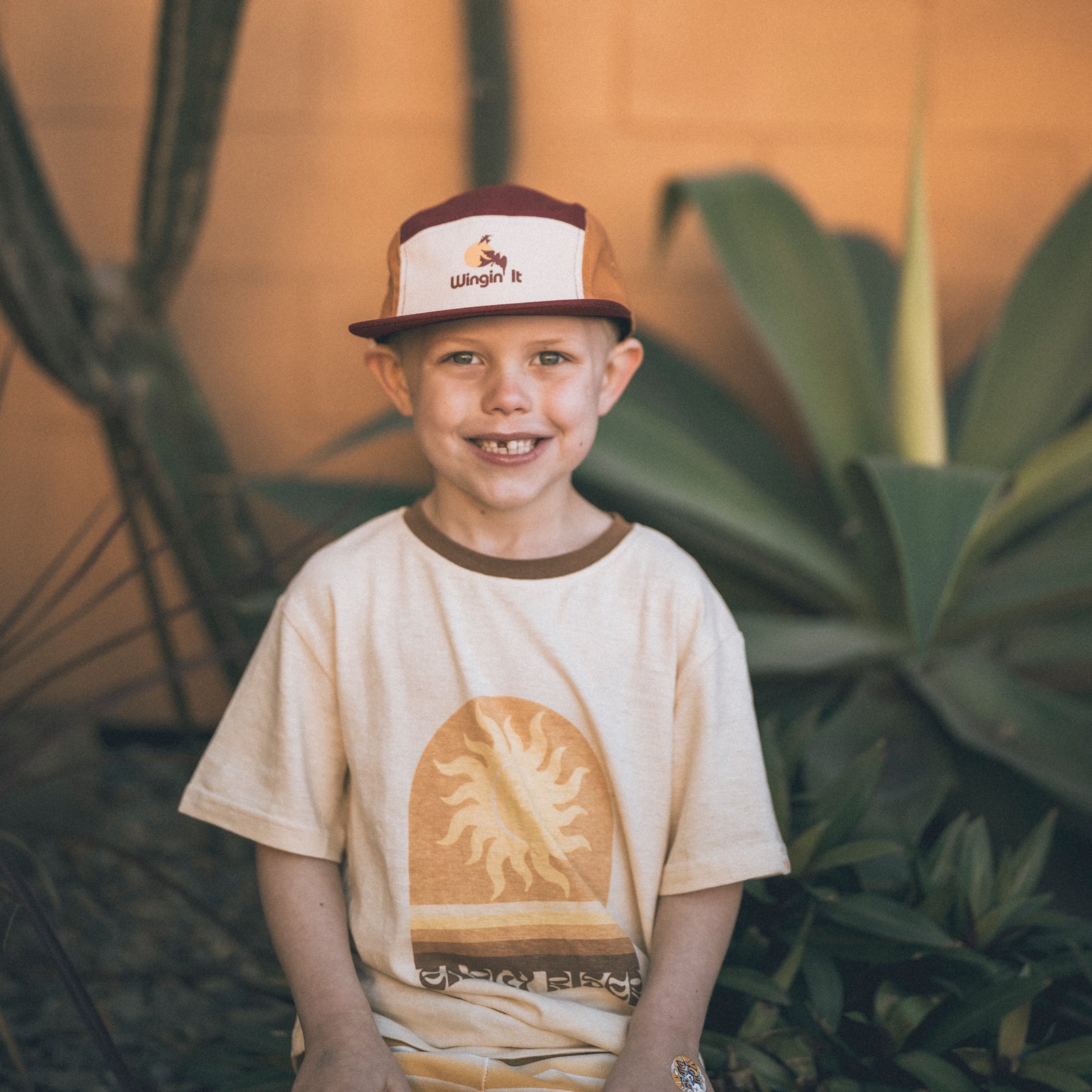 Wingin' It Spliced 5 Panel Cap - Kids