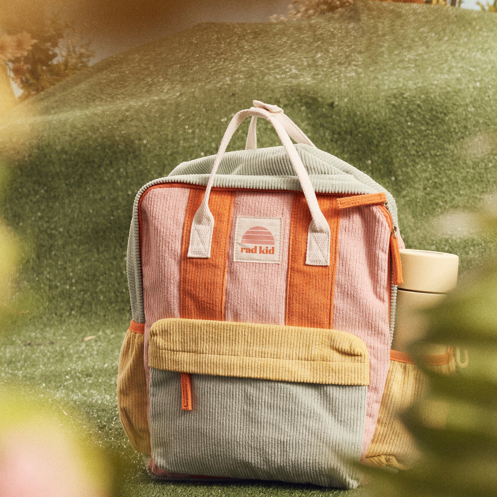 Corduroy Splice Eco Kids Backpack - Candy