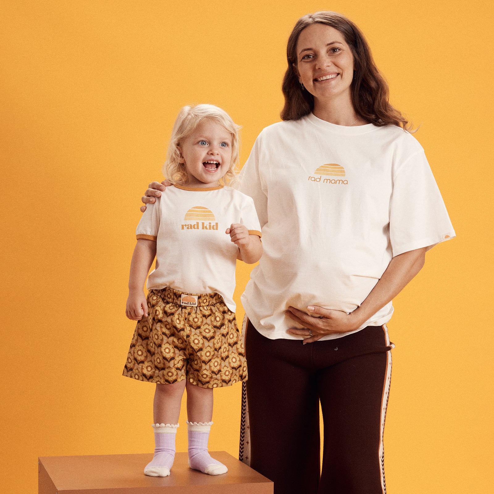 Rad Mama Classic Organic Cotton Longline Tee - Natural