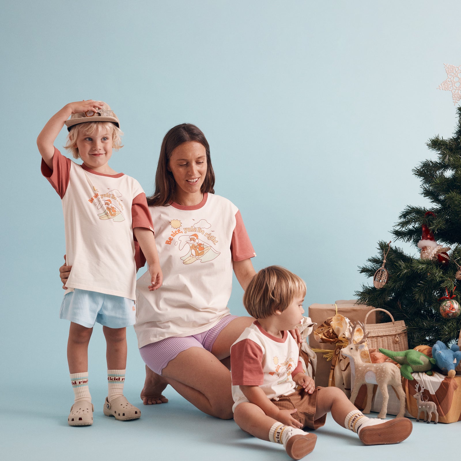 Be Nice Organic Cotton Christmas Tee - Kids