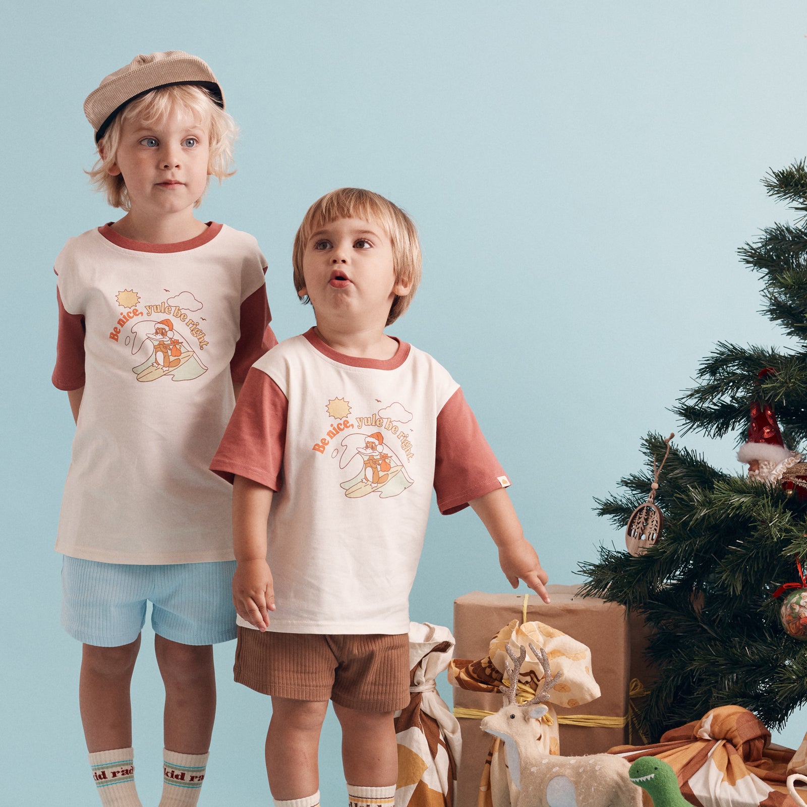 Be Nice Organic Cotton Christmas Tee - Kids
