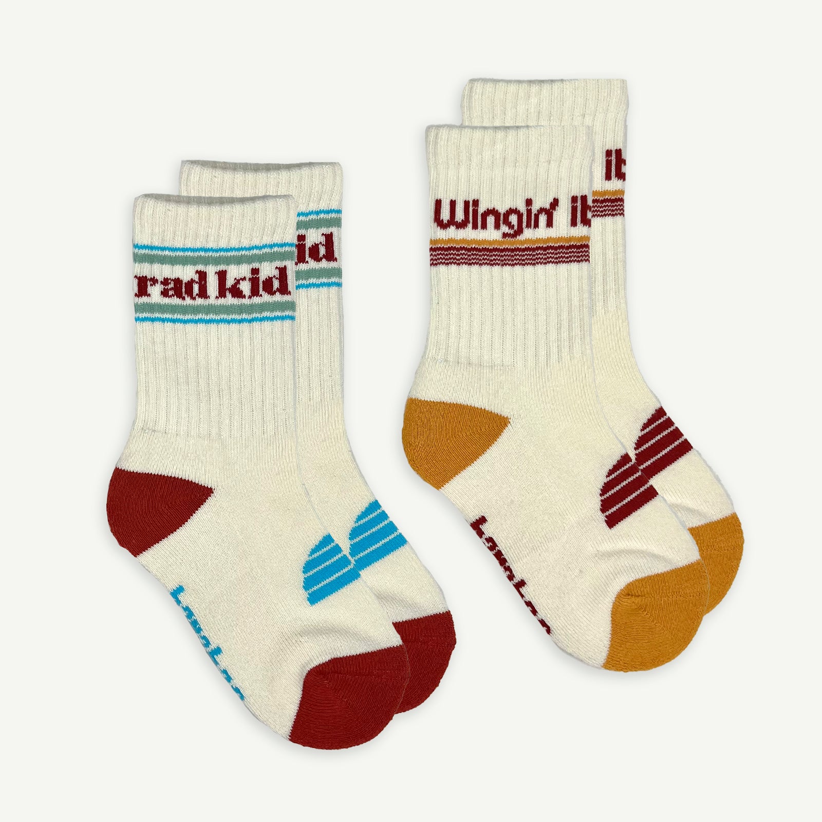 Rad Kid and Wingin' It Organic Cotton Sock Pack