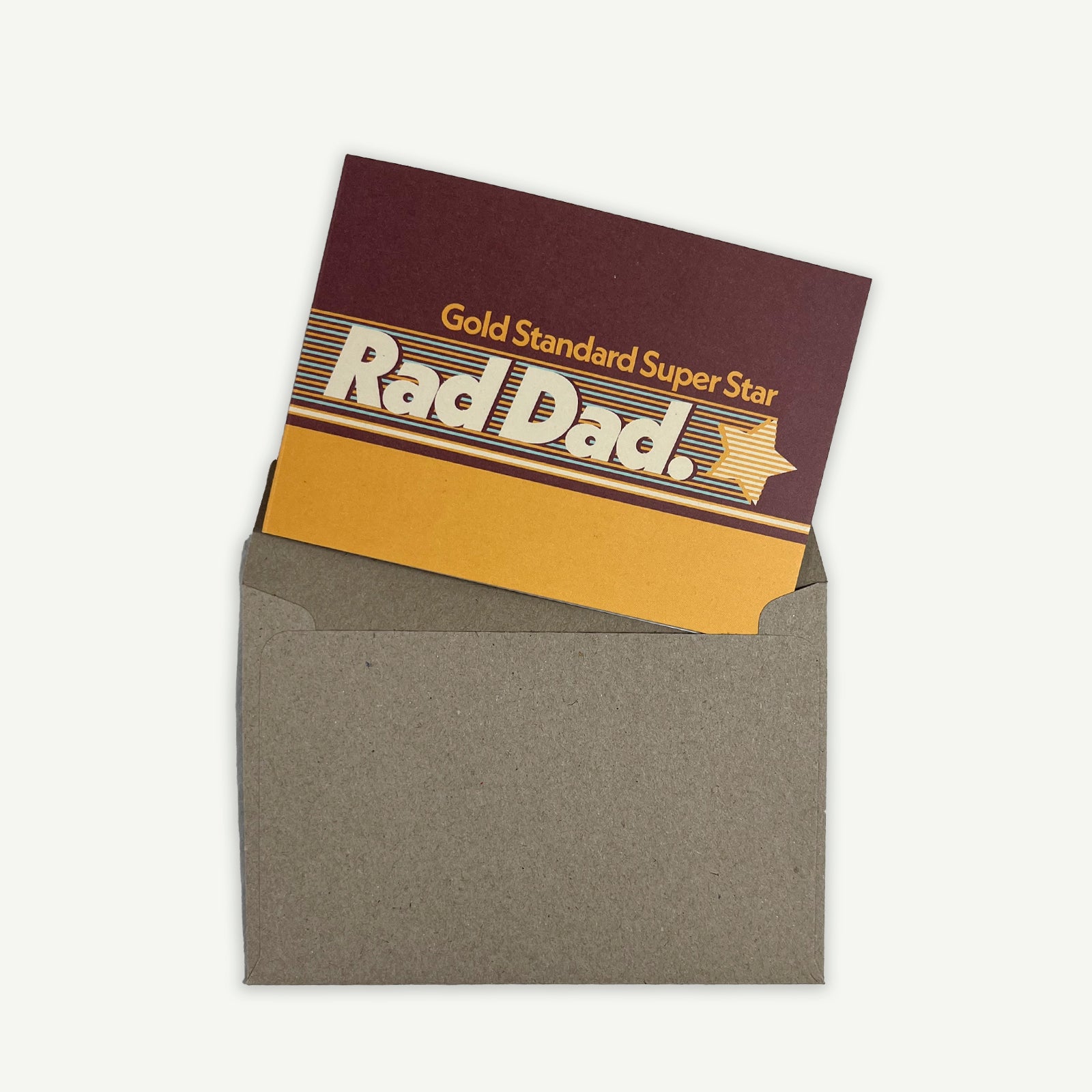 Gold Standard Rad Dad A6 Greeting Card