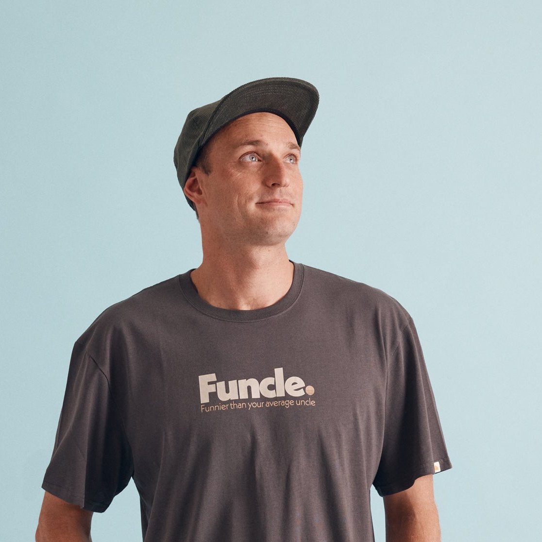 Funcle Tee and Cap Bundle - Washed Black