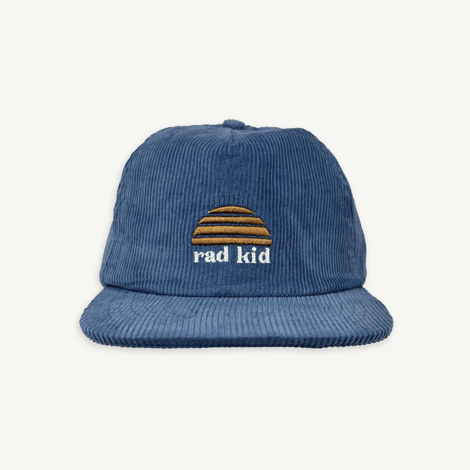 Rad Pop and Rad Kid Cord Cap Bundle - Denim Blue
