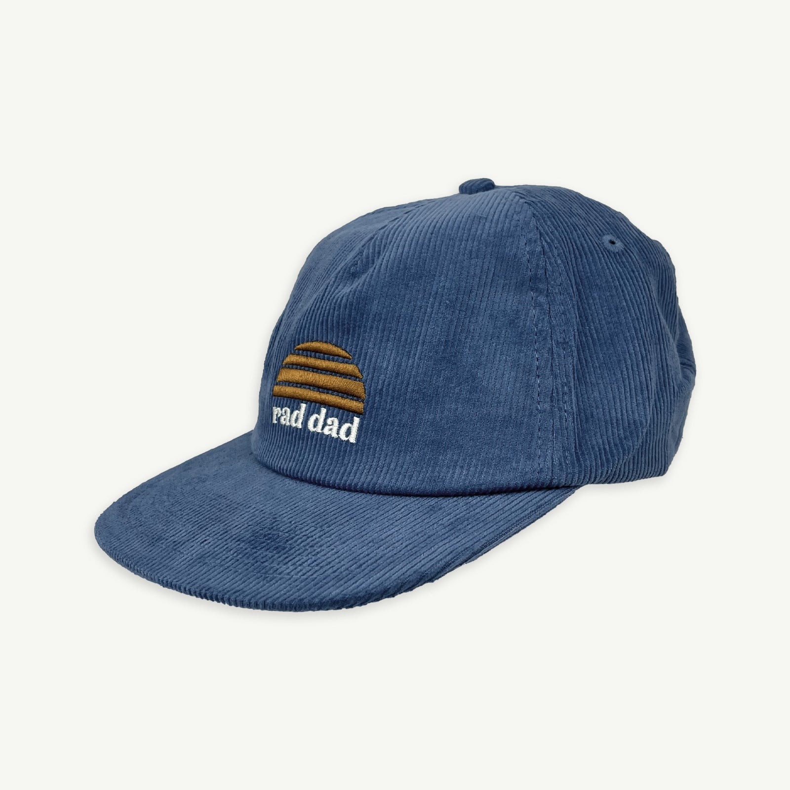 Rad Dad and Rad Kid Cord Cap Bundle - Denim Blue
