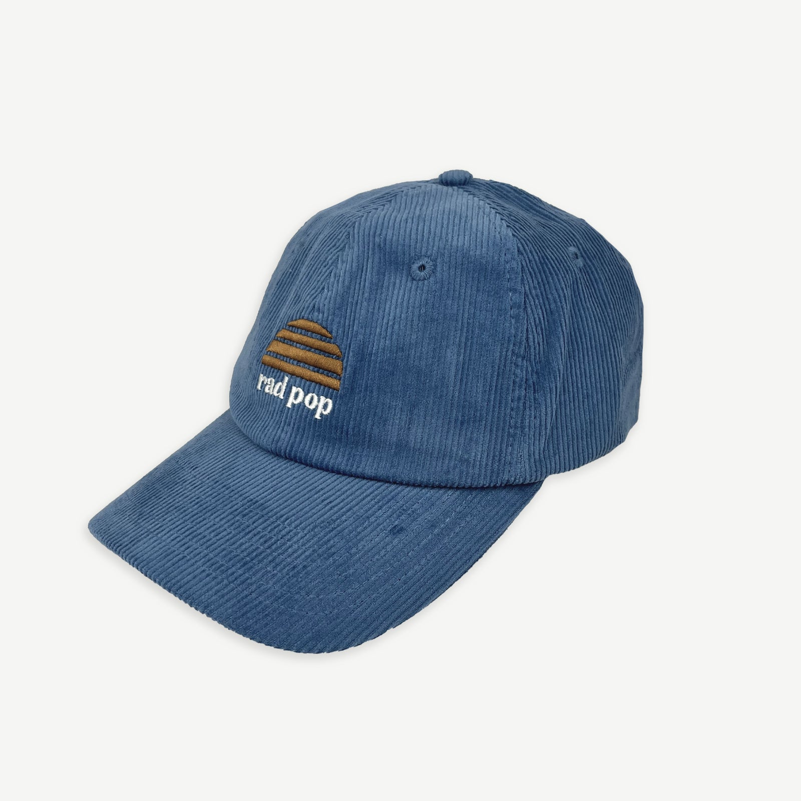 Rad Pop and Rad Kid Cord Cap Bundle - Denim Blue
