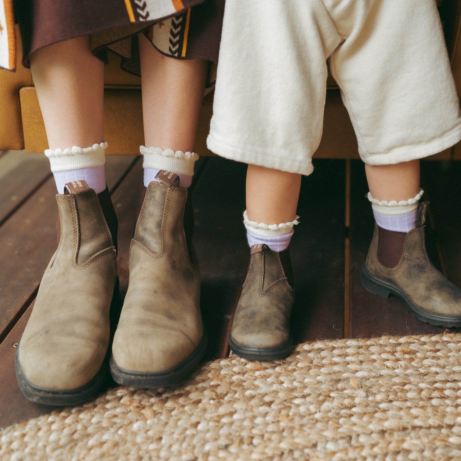 Rad Kid and Lilac Rib Organic Cotton Sock Pack