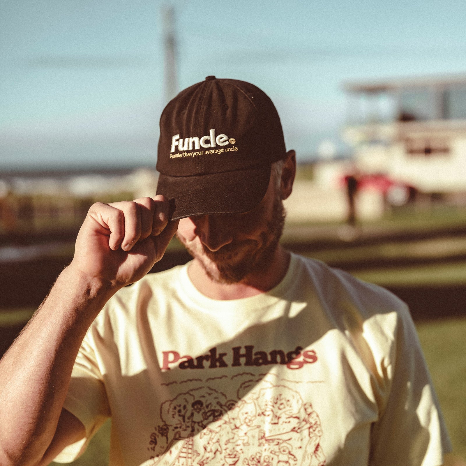 Funcle Tee and Cap Bundle - Washed Black