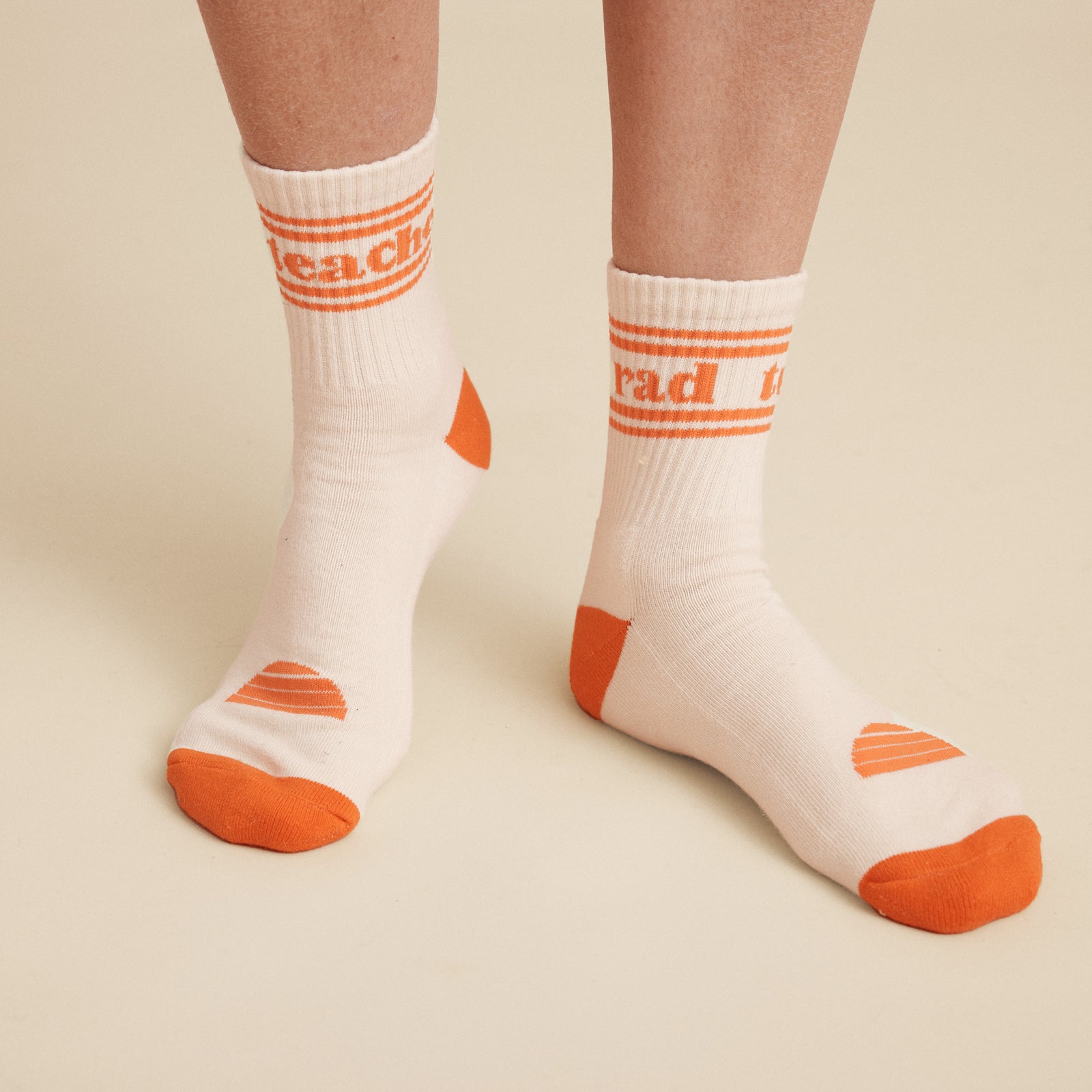 Rad Teacher Baseball Cap and Sock Bundle - Red