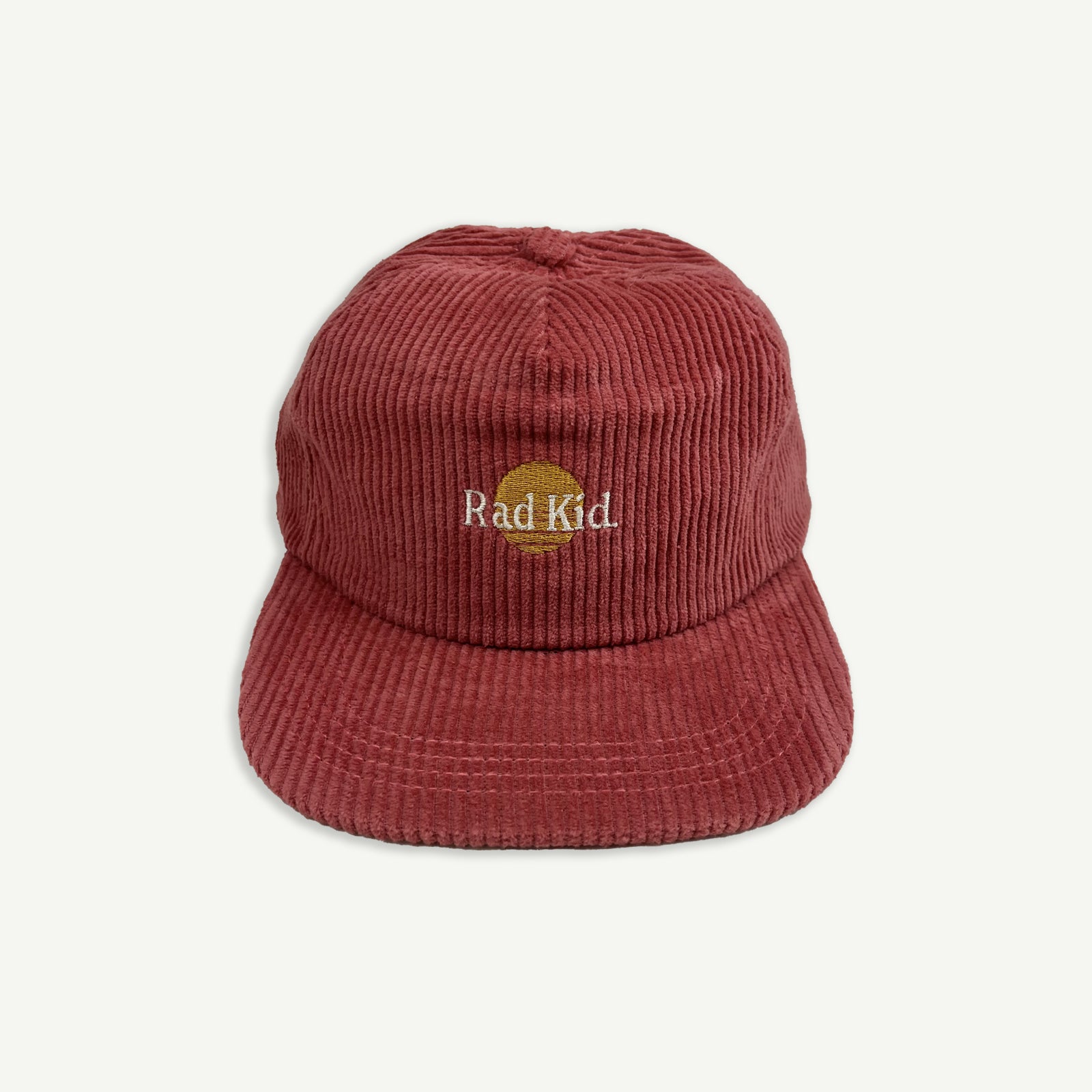 Rad Kid Pinch Front Cord Cap - Eco Red