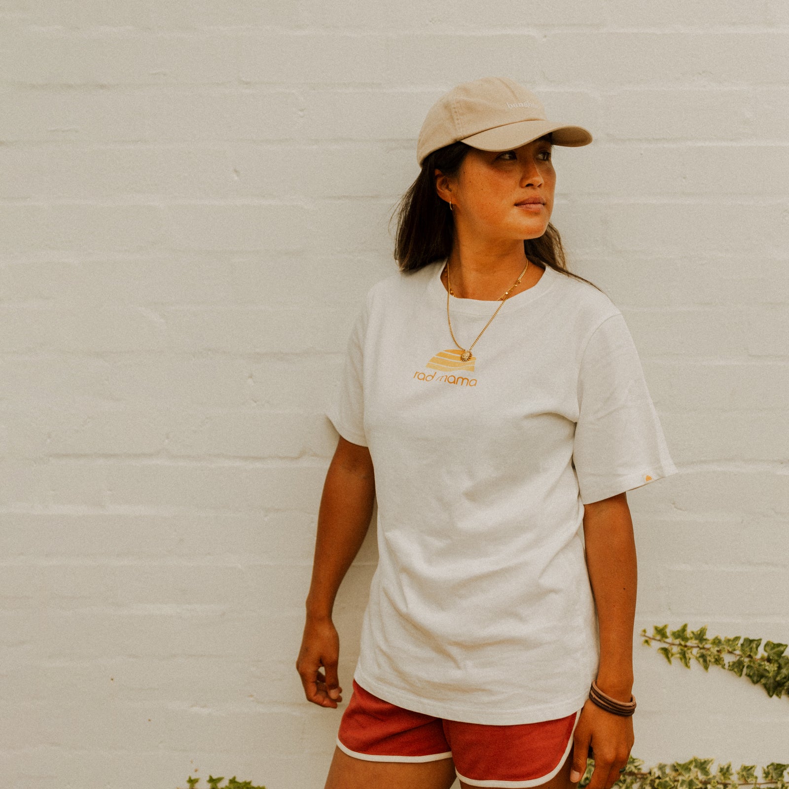Rad Mama Classic Organic Cotton Longline Tee - Natural