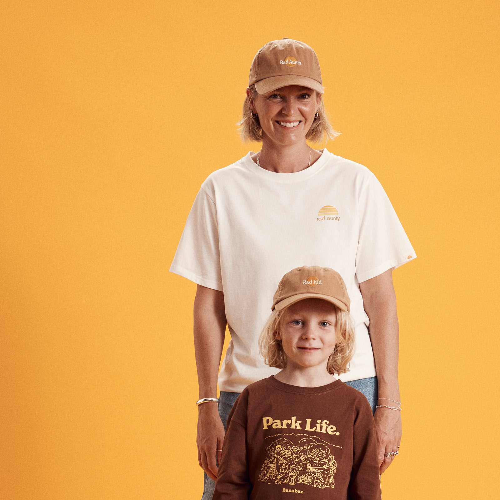 Rad Aunty Organic Cotton Longline Tee - Natural