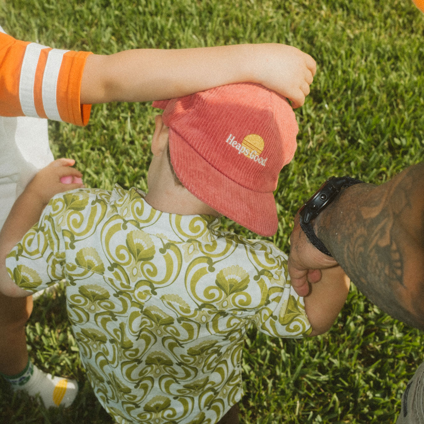 Heaps Good Kids Cord Cap - Eco Red
