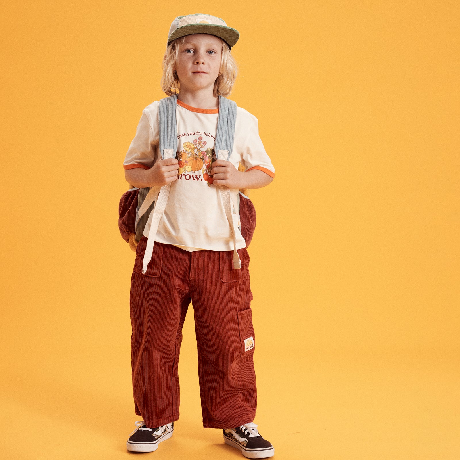 Corduroy Carpenter Multi Pocket Pant - Cherry
