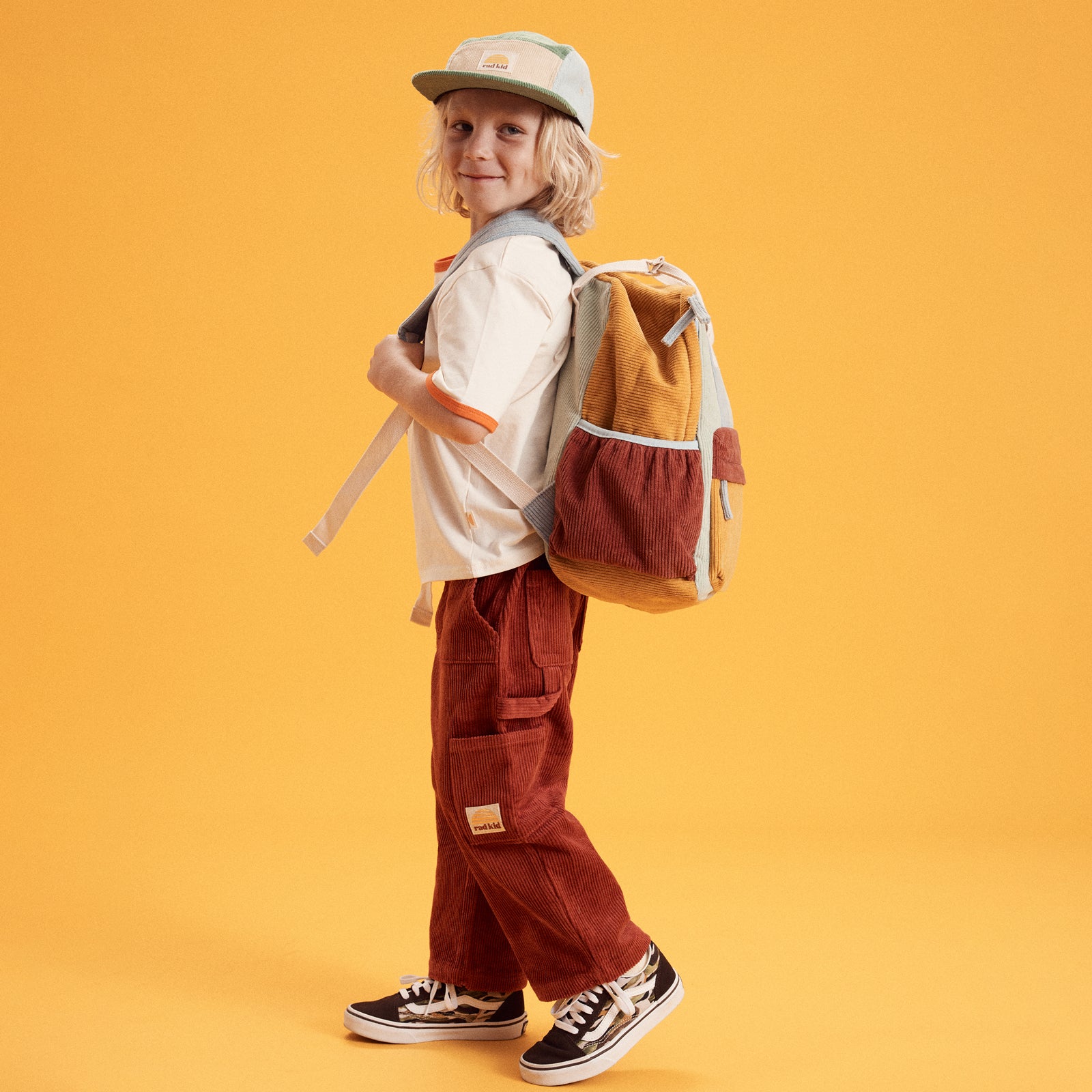 Corduroy Carpenter Multi Pocket Pant - Cherry