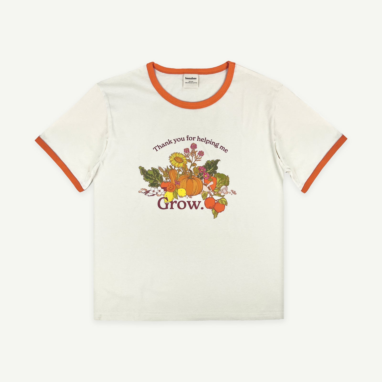 Thank you For Helping Me Grow Ringer Tee - Ladies
