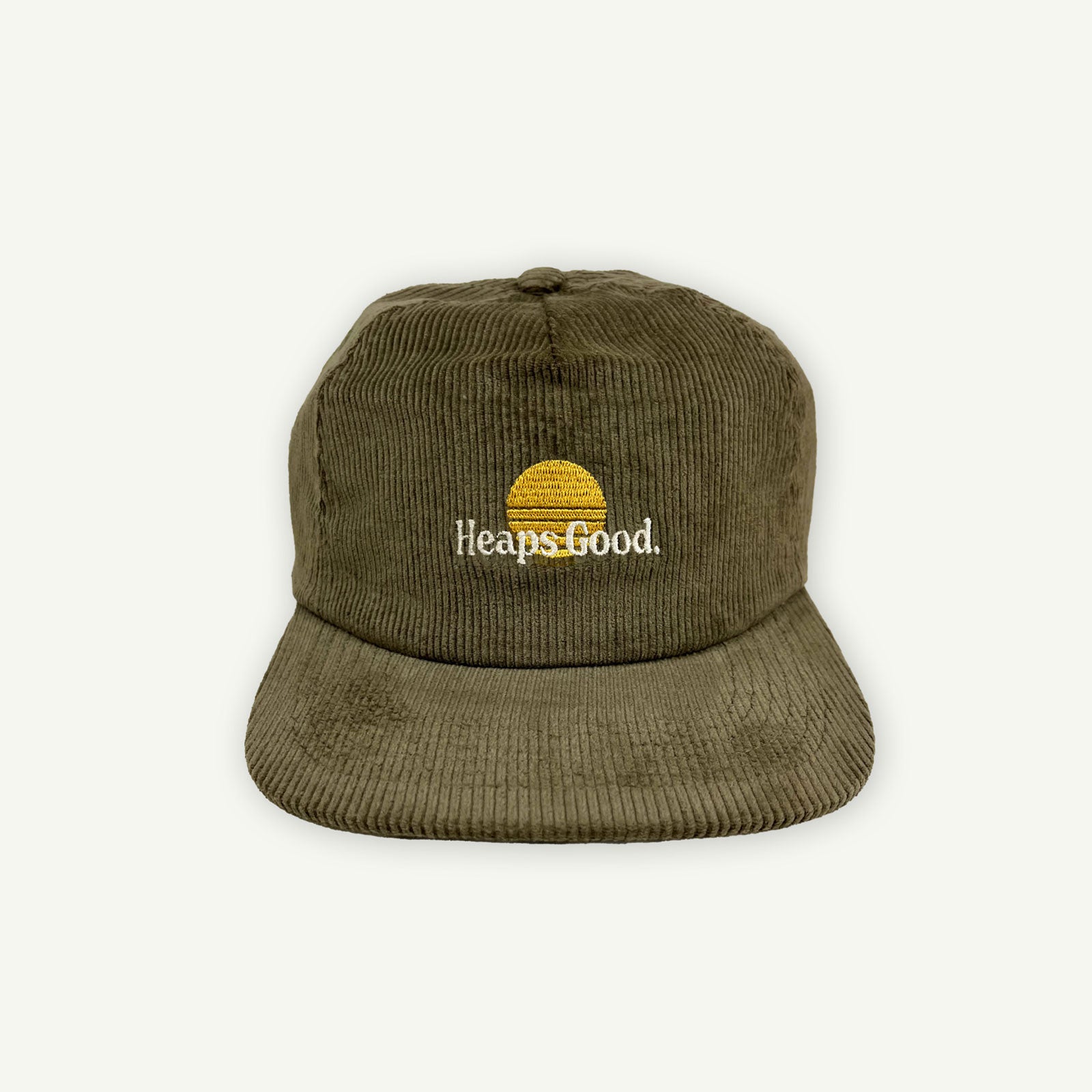 Heaps Good Kids Cord Cap - Khaki