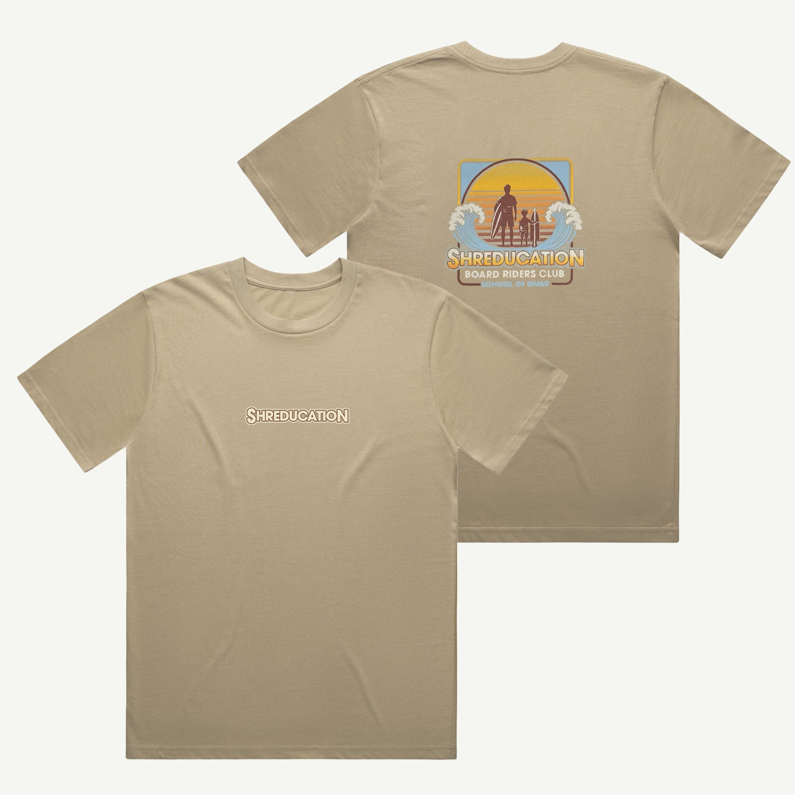Shreducation Adults Organic Cotton Tee - Tan