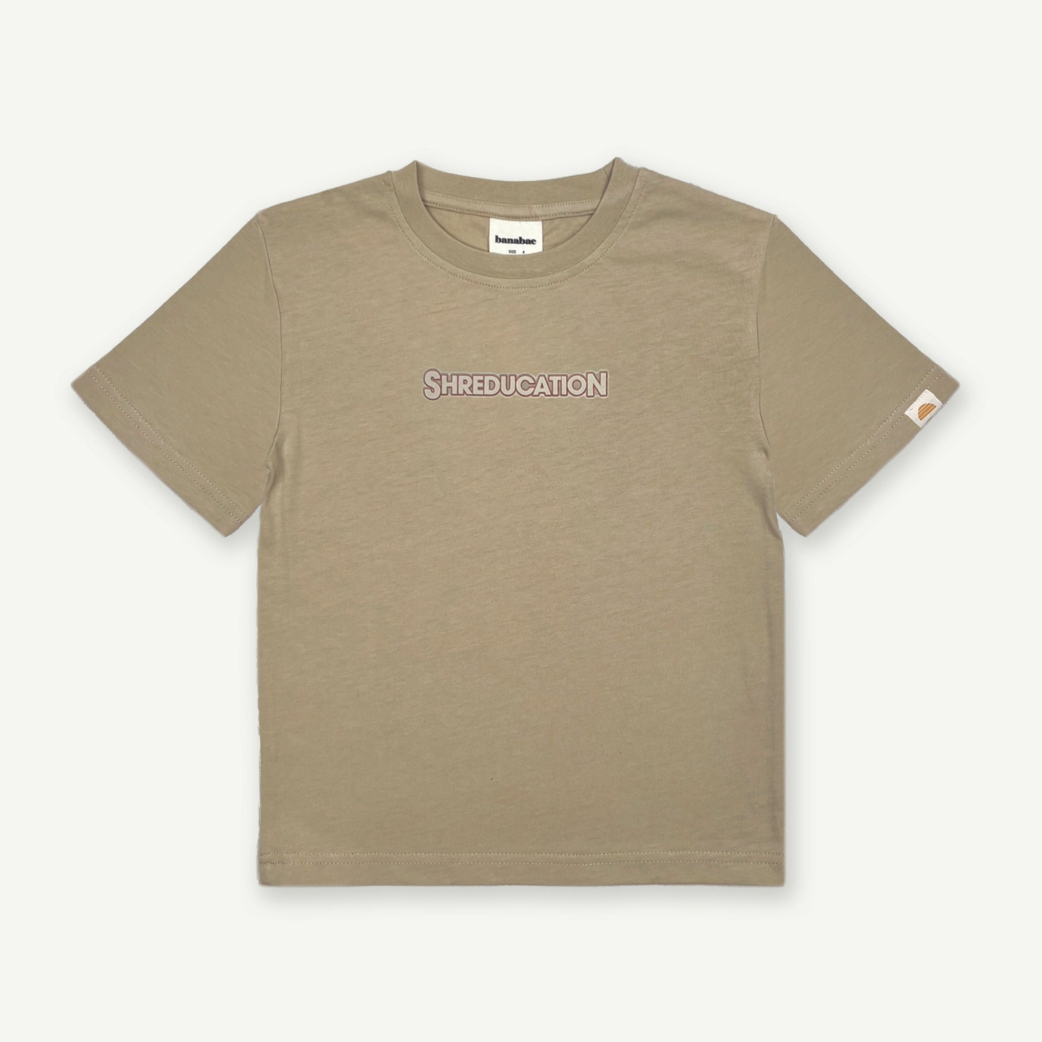 Shreducation Kids Organic Cotton Tee - Tan