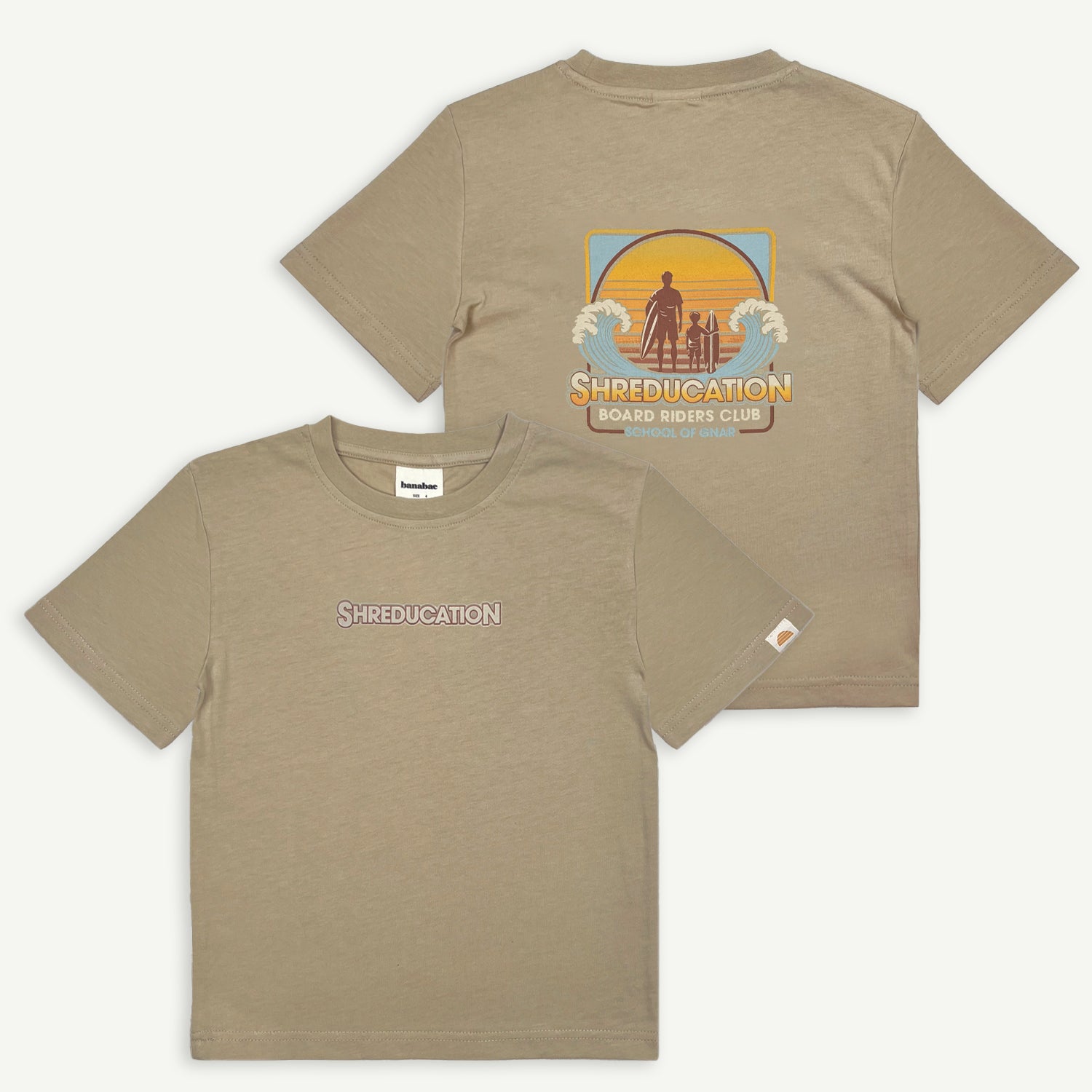 Shreducation Kids Organic Cotton Tee - Tan