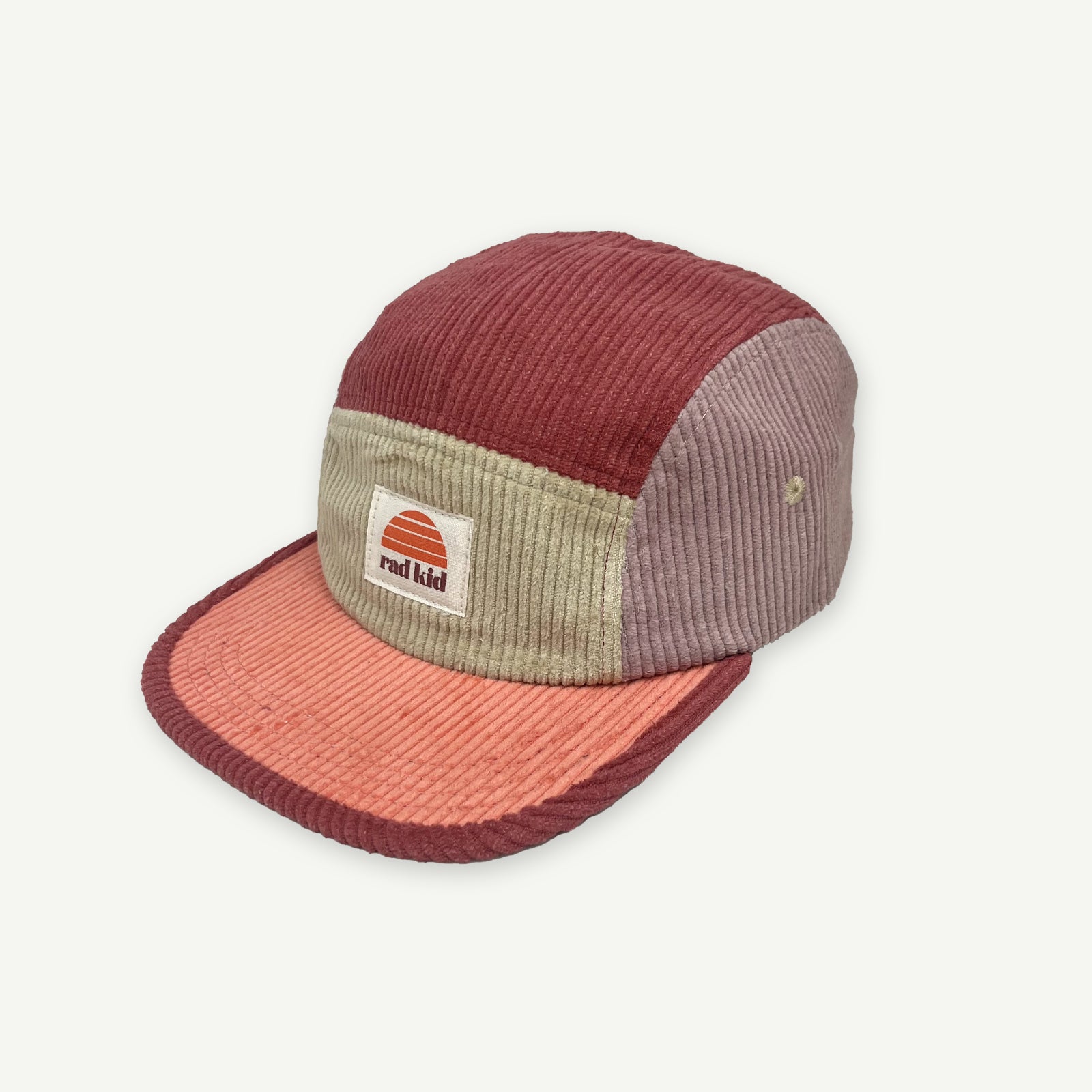 Rad Kid Five Panel Splice Cord Cap - Berry Nice