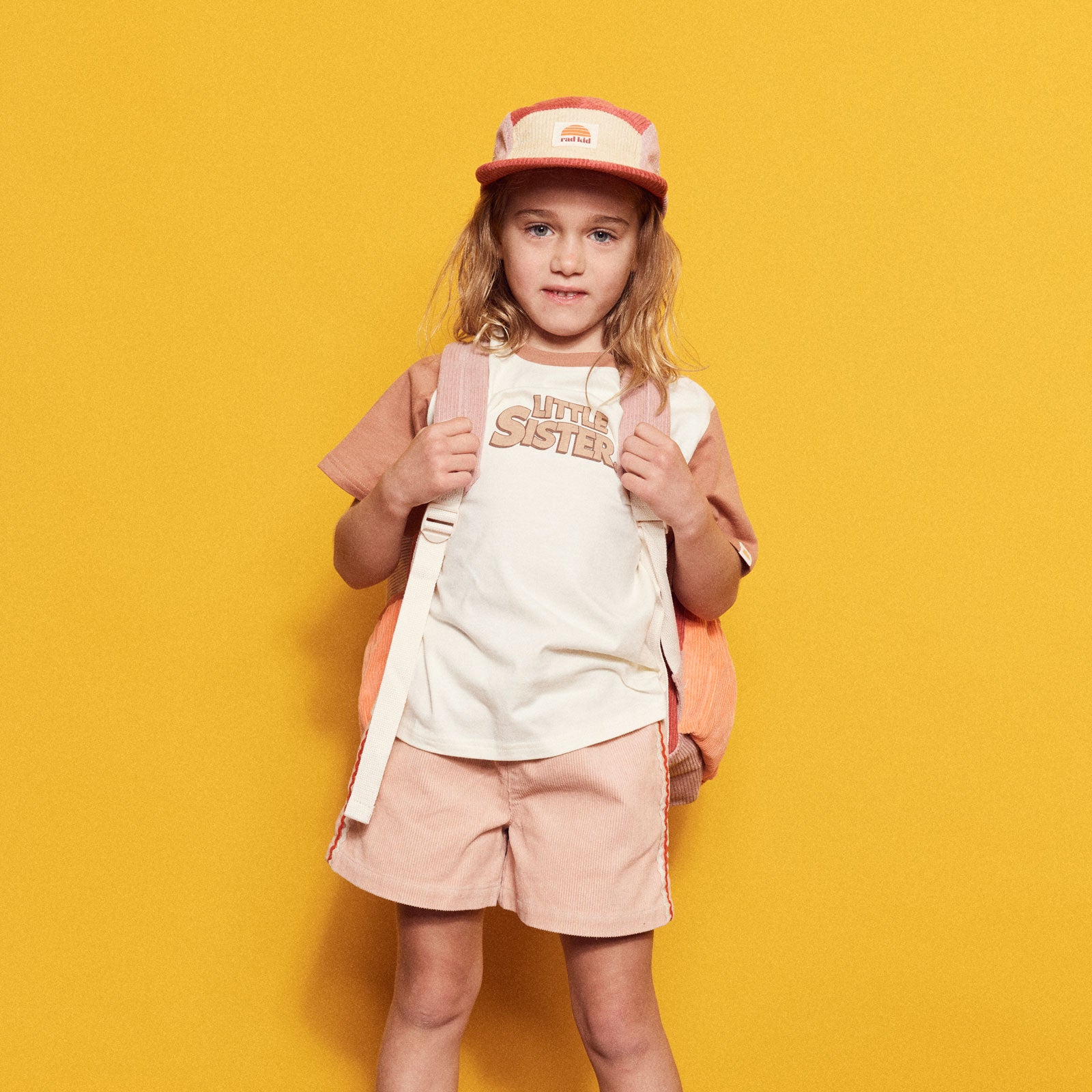Rad Kid Five Panel Splice Cord Cap - Berry Nice