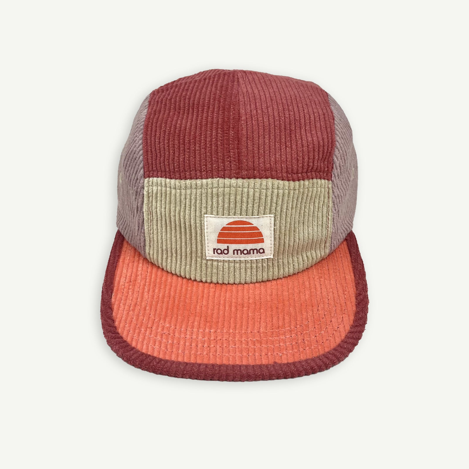 Rad Mama Five Panel Splice Cord Cap - Berry Nice