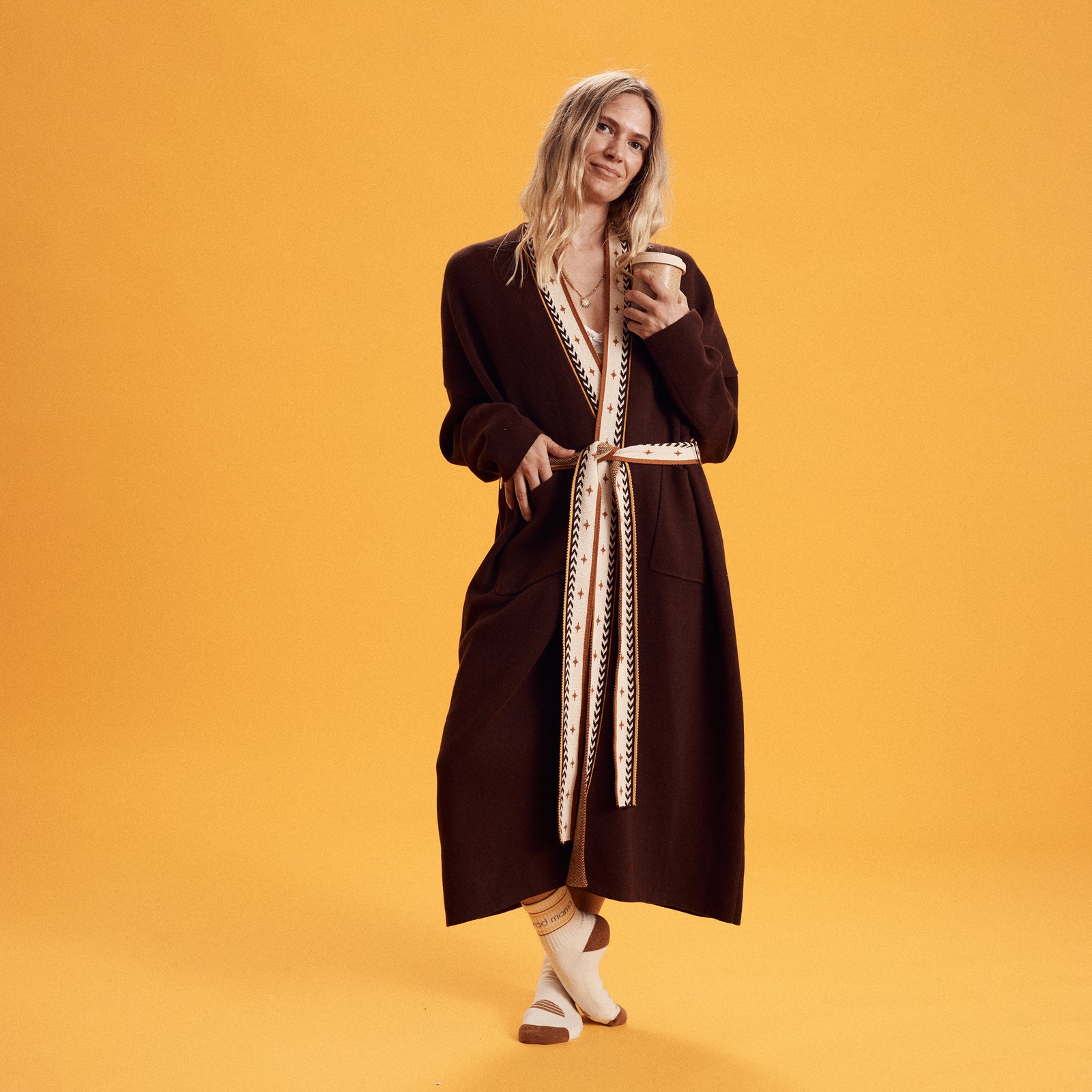 Twilight Organic Cotton Knit Robe
