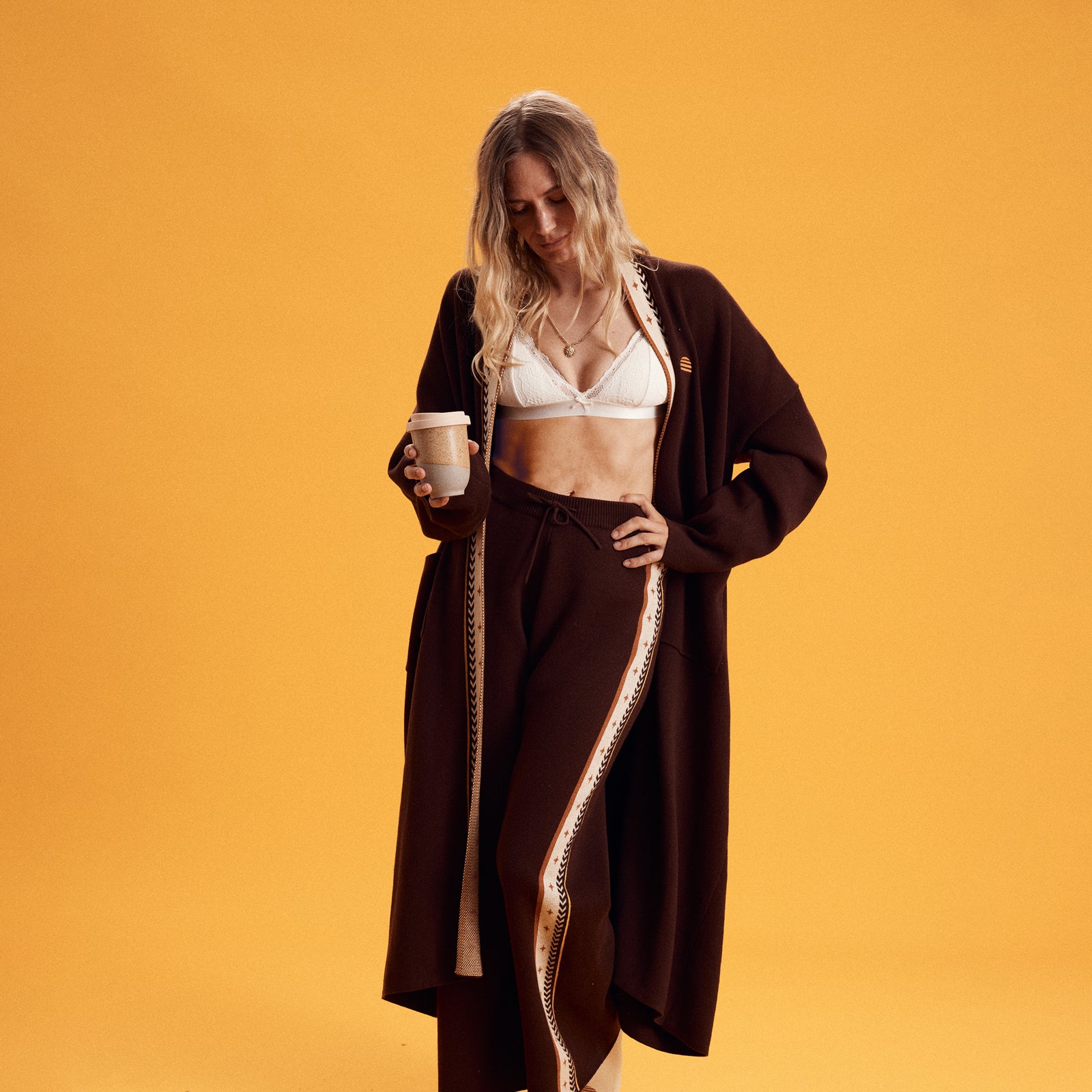 Twilight Organic Cotton Knit Robe
