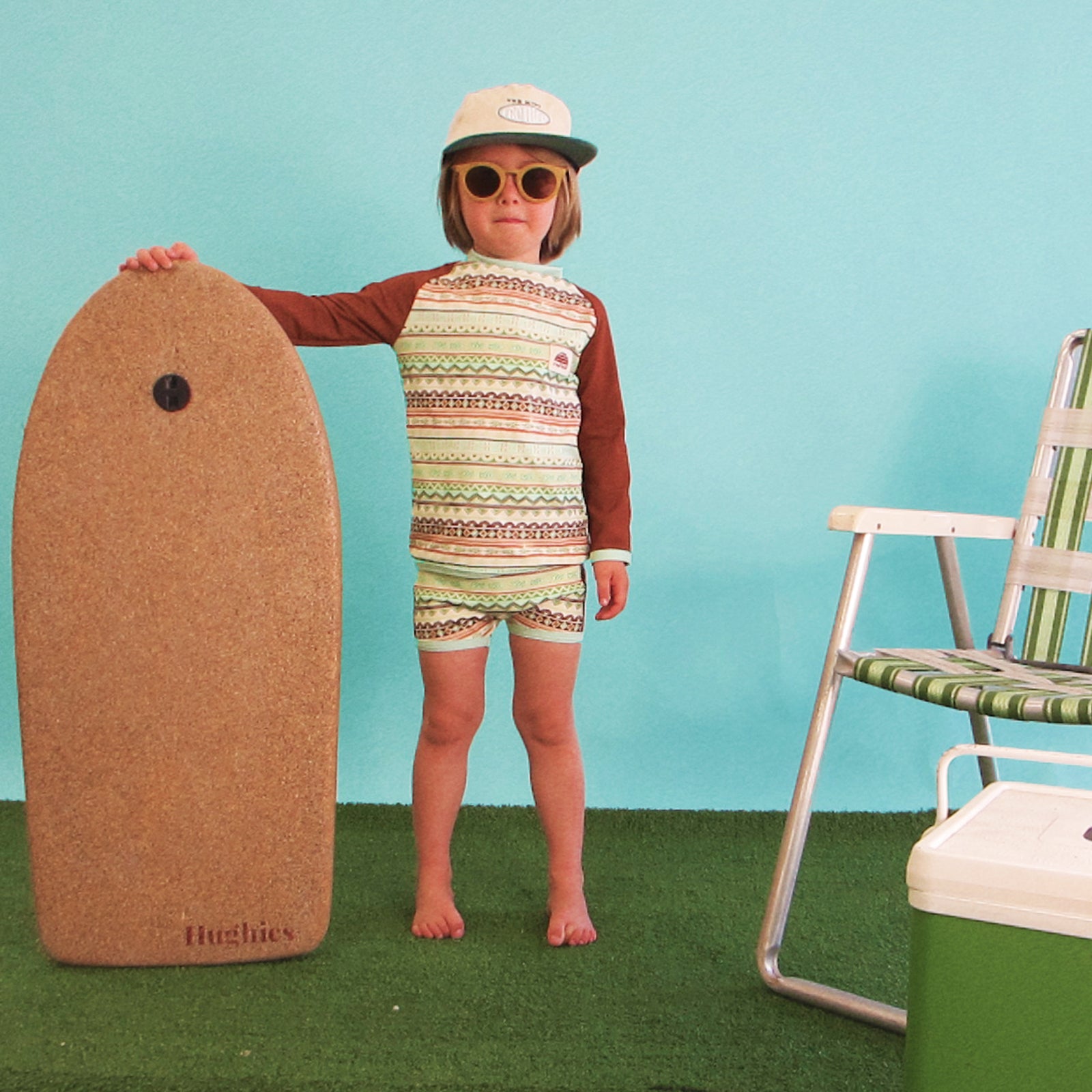 Reef Stripe Eco Rashie and Paddle Pant Bundle