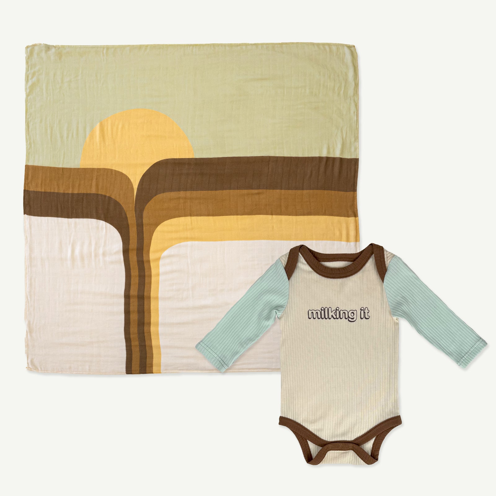 Early Riser Swaddle and Onesie Bundle
