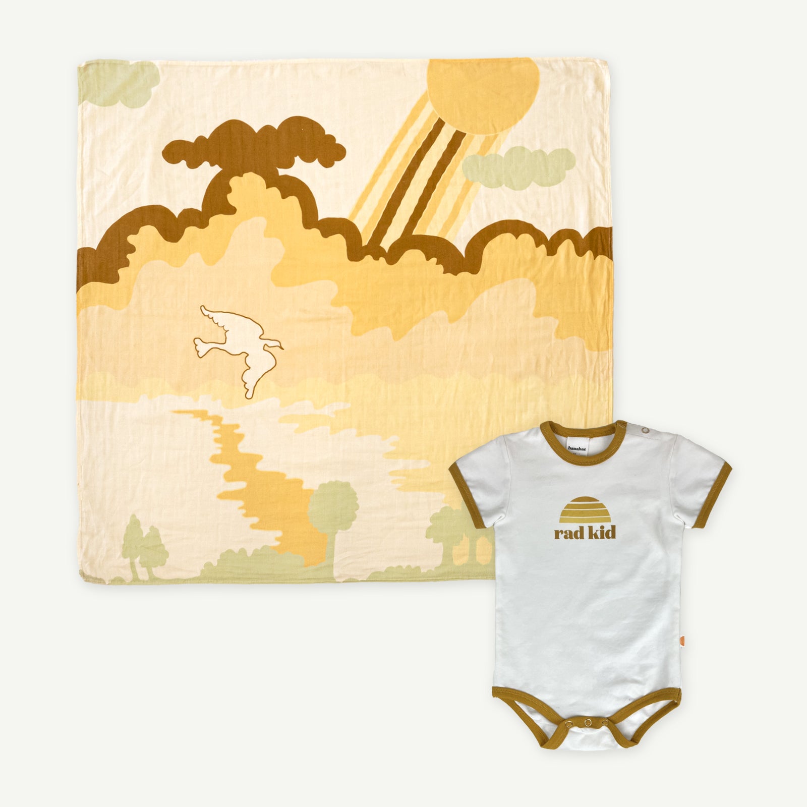 New Dawn Swaddle and Onesie Bundle